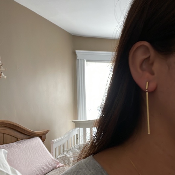 Saks fifth 14k gold made in Italy earrings - Picture 2 of 2